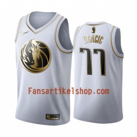 NBA Dallas Mavericks Trikot Luka Doncic 77 Nike 2019-2020 Weiß Golden Edition Swingman - Herren